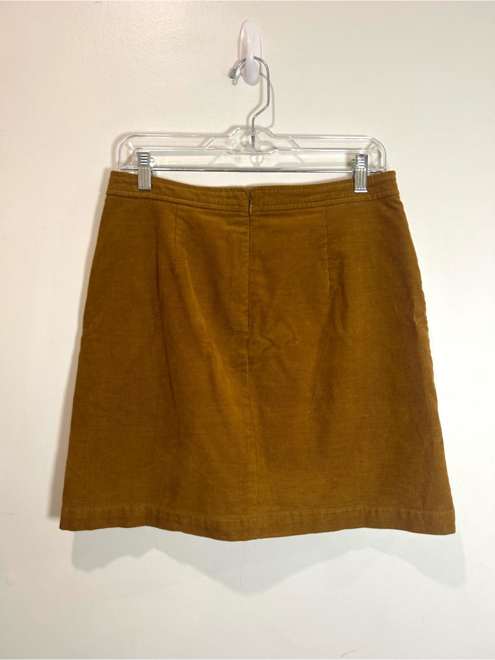 J.Crew Corduroy Skirt Button Front A-Line Mini Women 6 Brown Preppy Academia - Picture 9 of 10